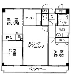 エスポワール真砂の物件間取画像